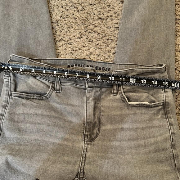 American Eagle Womens 6 Super High Rise Jeggings Distressed Next Level Stretch - Picture 14 of 14